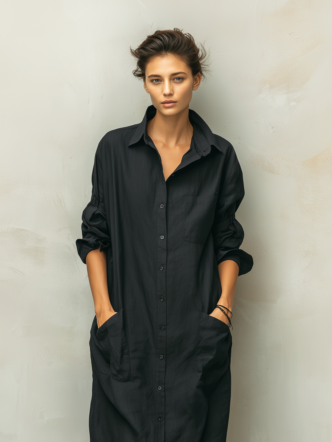 Blair | Long Sleeve Shirt Collar Dress