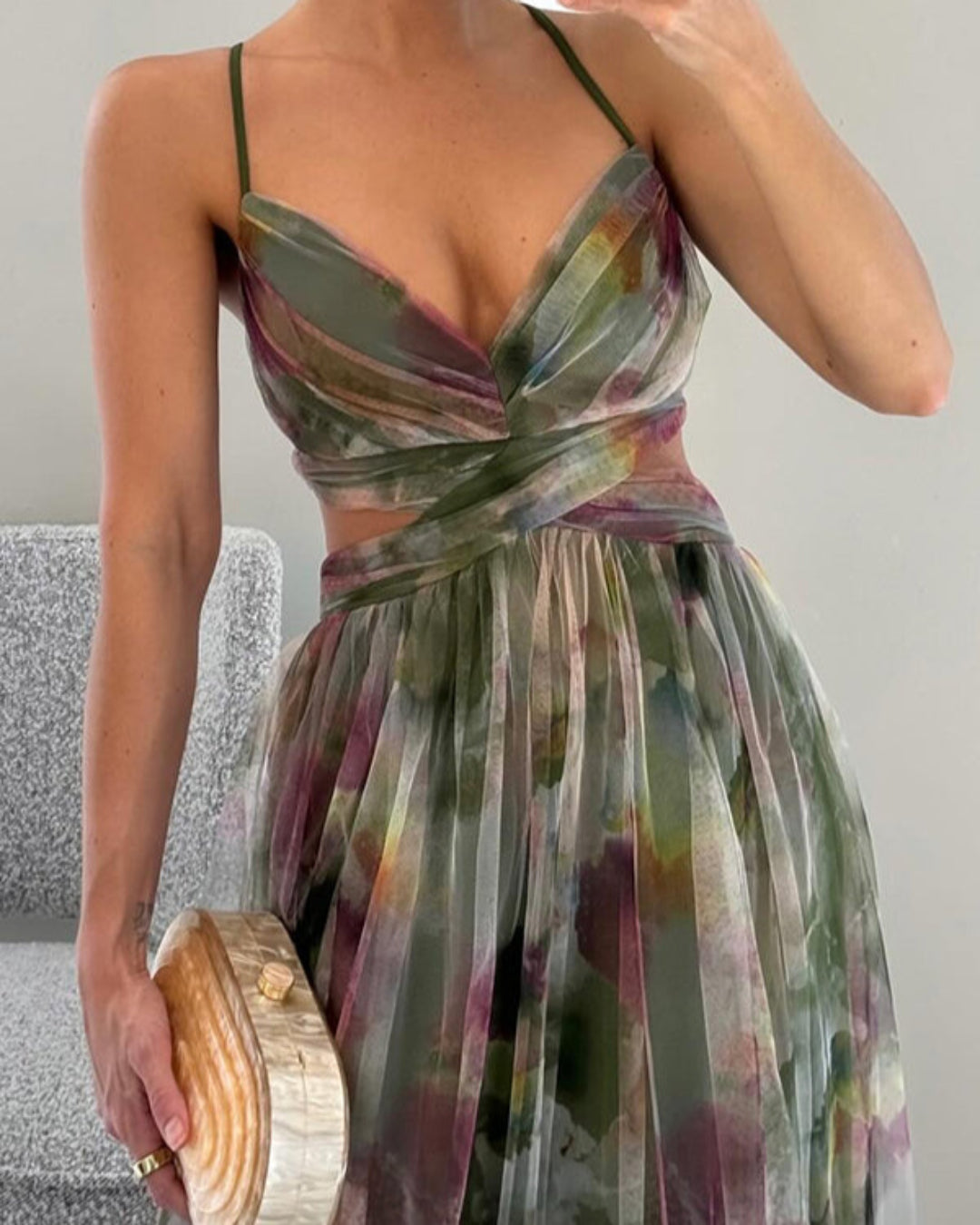 Giselle | Enchanting Maxi Dress with Floral Pattern