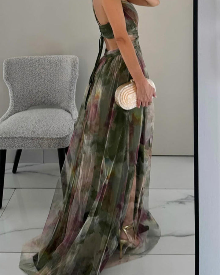 Giselle | Enchanting Maxi Dress with Floral Pattern