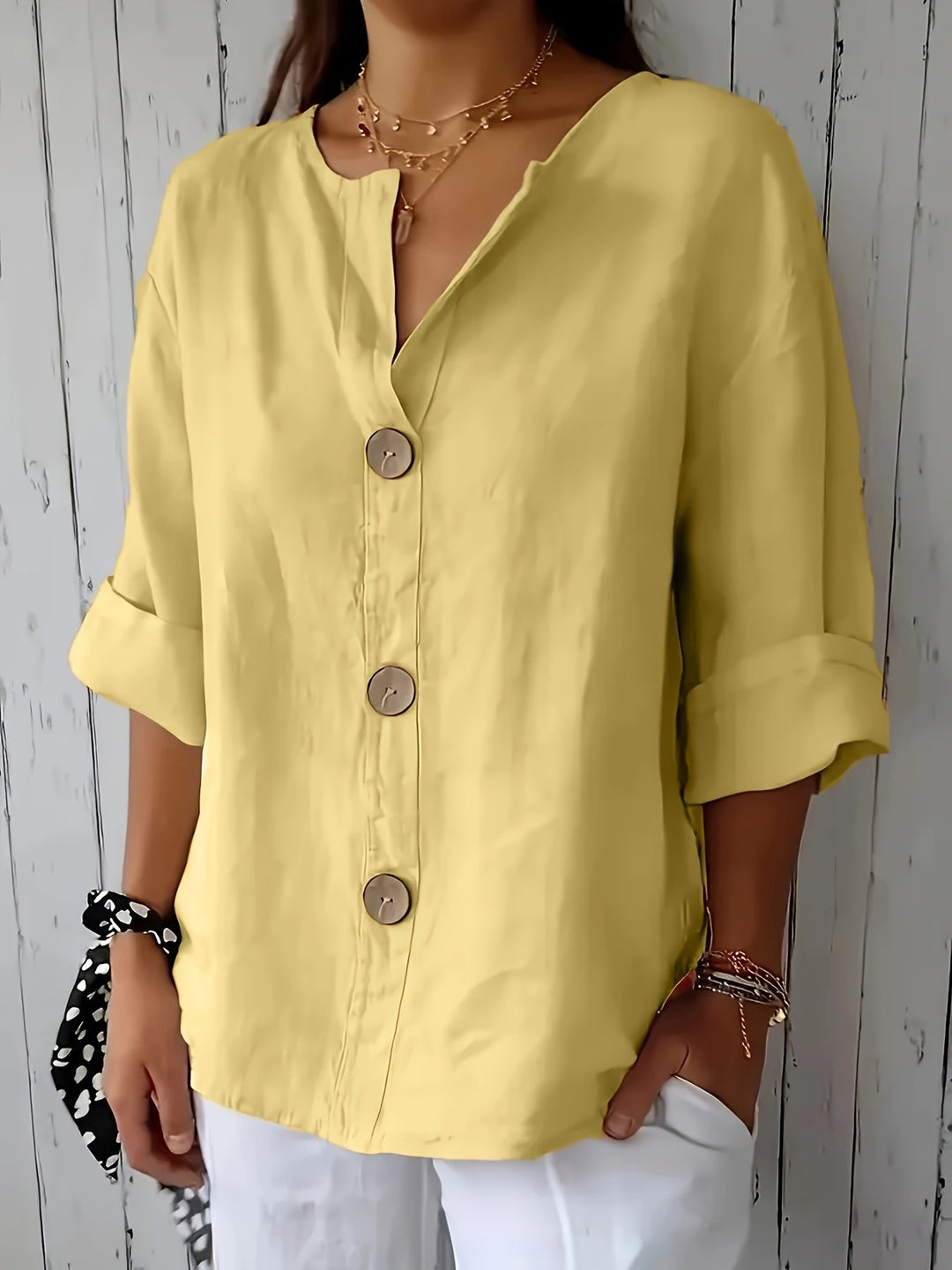 Christine | Casual Loose Button Shirt
