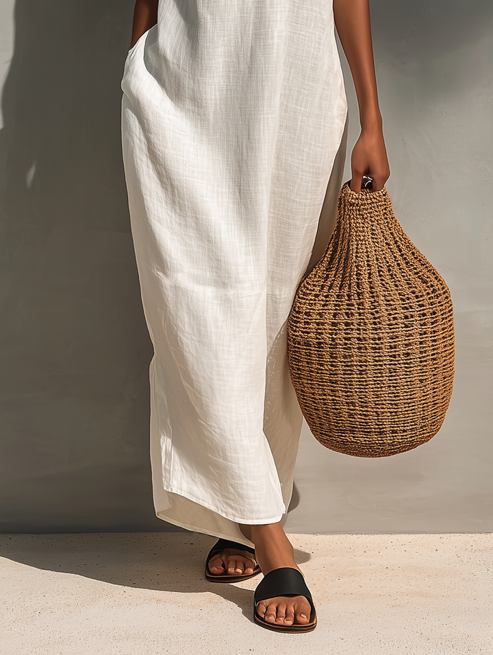 Mira | Cutout Neckline Maxi Dress