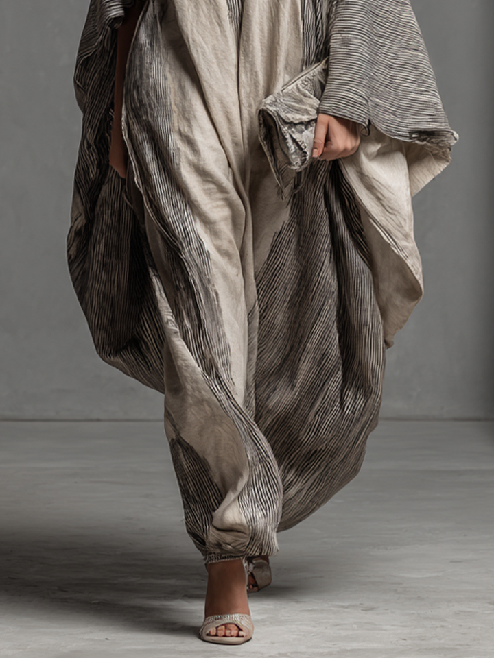 Kaia | Striped Kaftan Maxi Dress