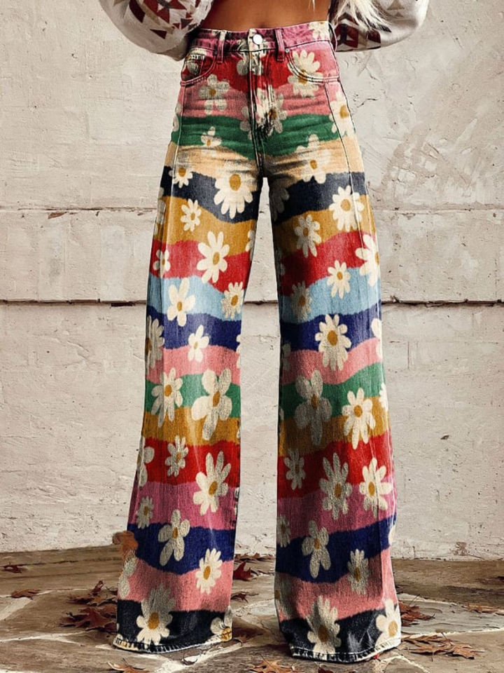 Leon | Elegant Floral Pants