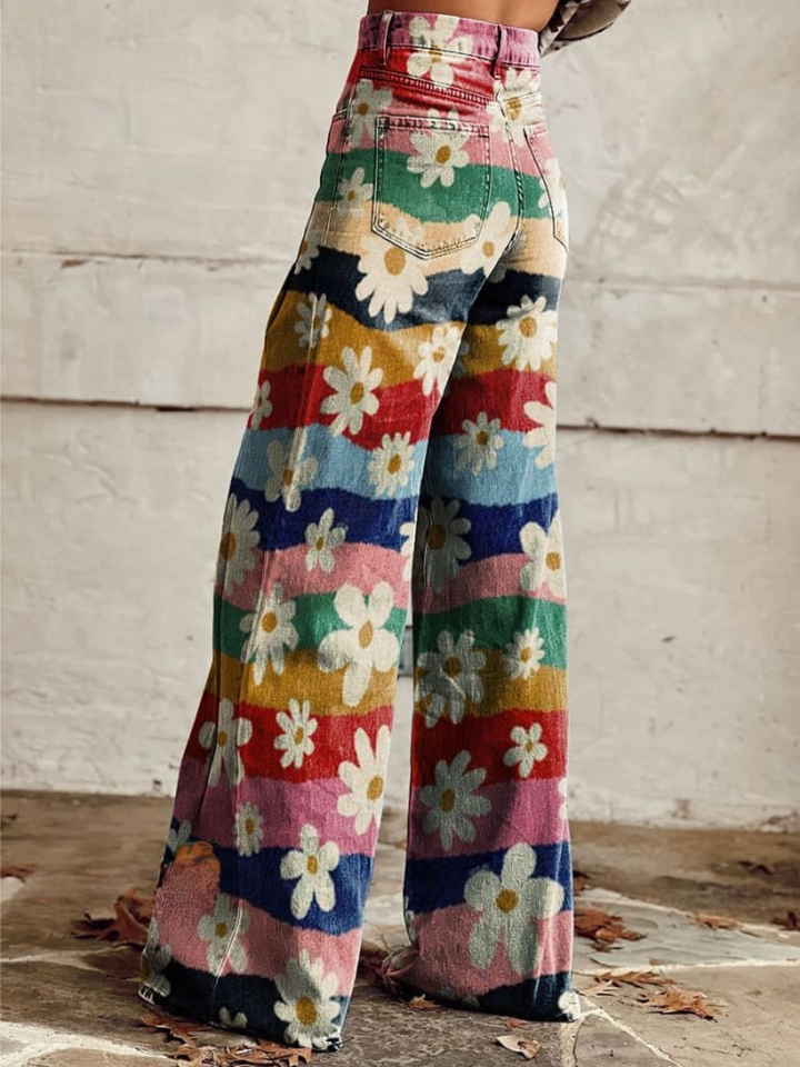 Leon | Elegant Floral Pants