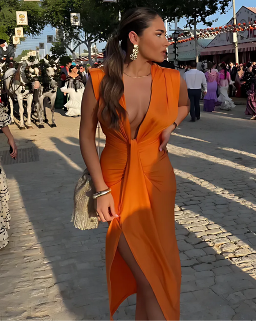 Moriah | Elegant Pleated Dress