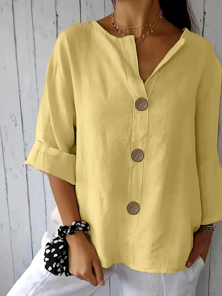 Christine | Casual Loose Button Shirt