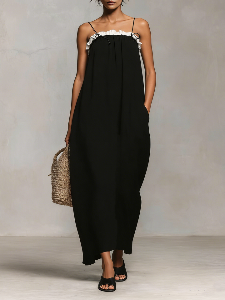 Prism | Color Block Spaghetti Strap Maxi Dress
