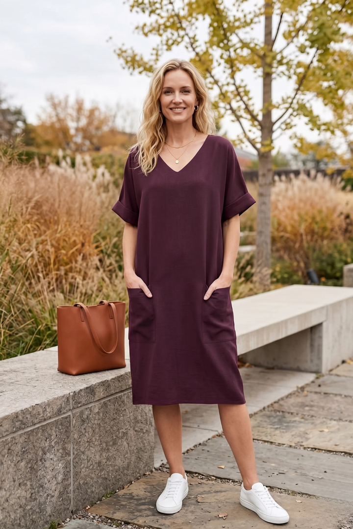 Avery | Everyday Pocket Midi Dress