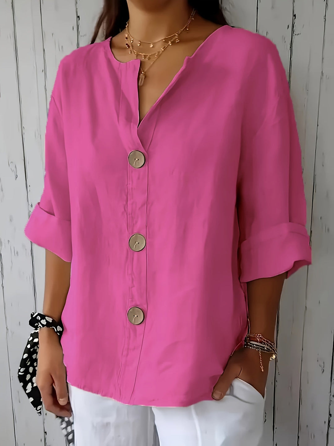 Christine | Casual Loose Button Shirt