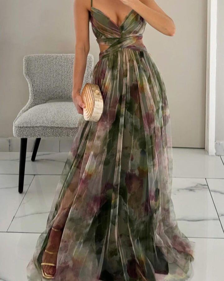 Giselle | Enchanting Maxi Dress with Floral Pattern