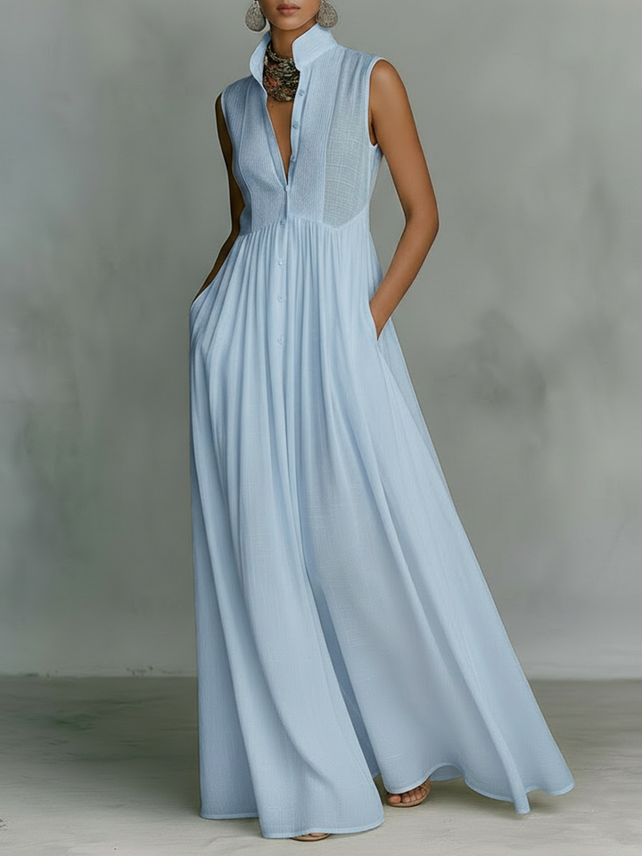 Faye | Minimalist Sleeveless Maxi Dress