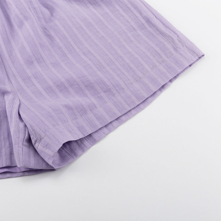 VIOLA | BREEZY BUTTON-UP AND SHORTS SET