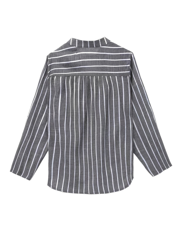 Sharon | Casual Striped V-Neck Top