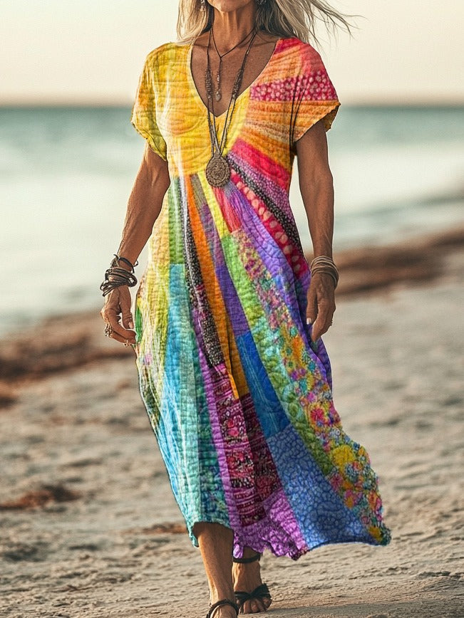 Ella | Bohemian Sun Design Dress