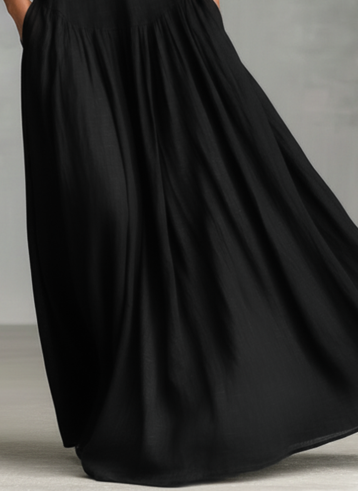 Ada | Clean Sleeveless Maxi Dress