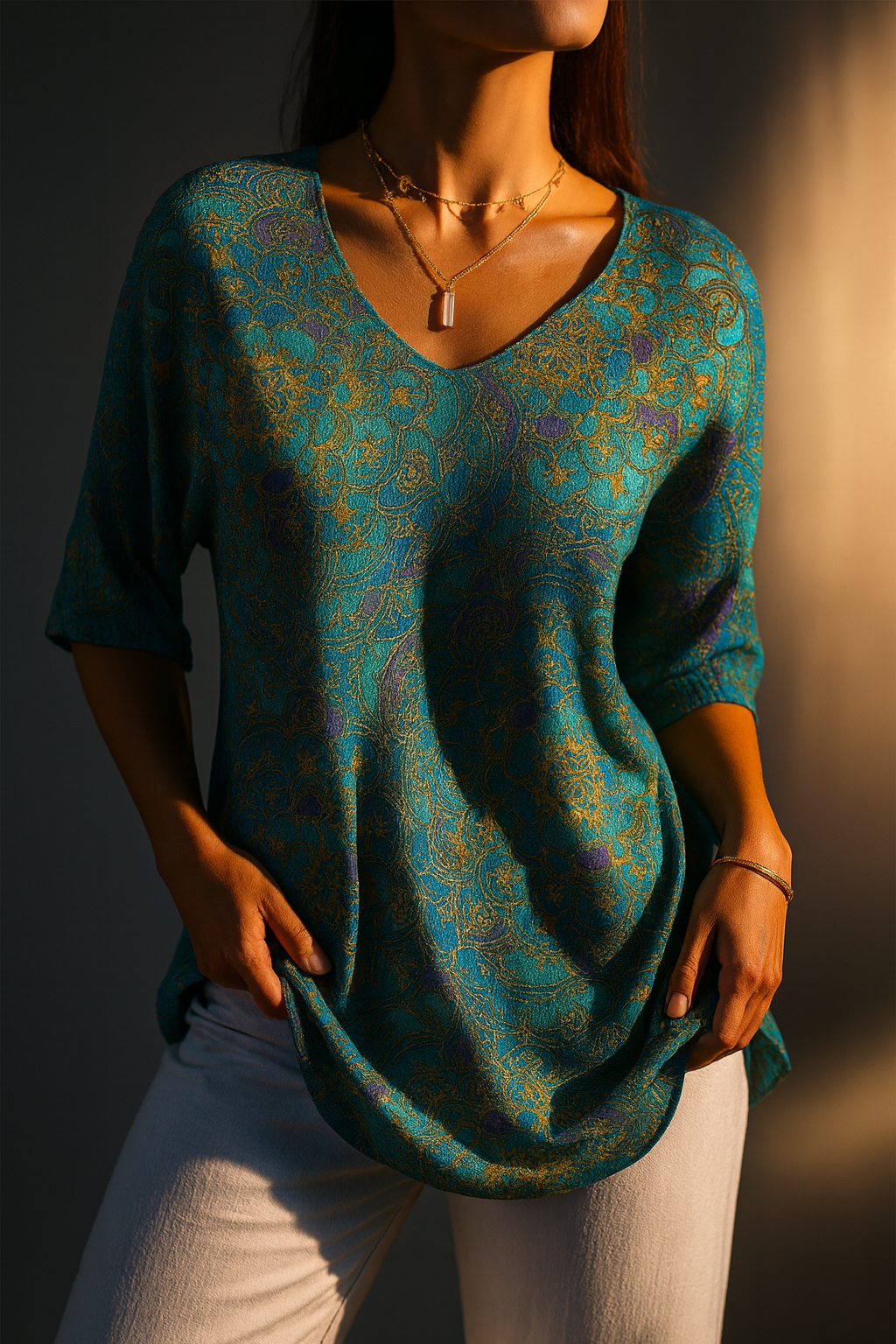 Clara | Vintage Floral Knit Pullover