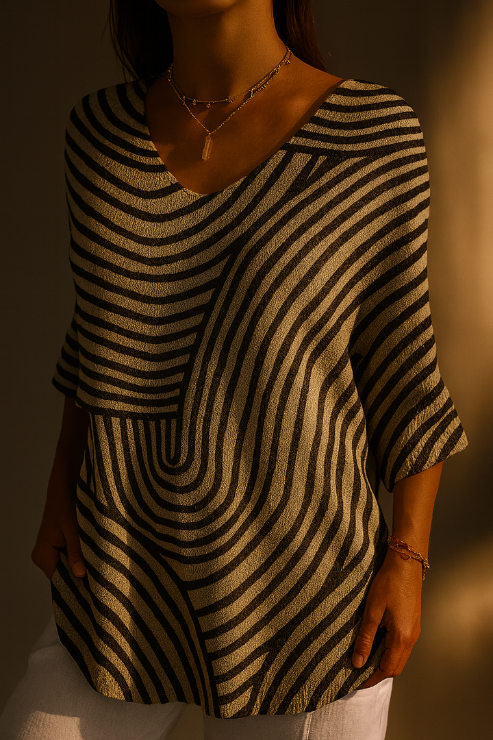 Patricia | Vintage Floral Knit Pullover