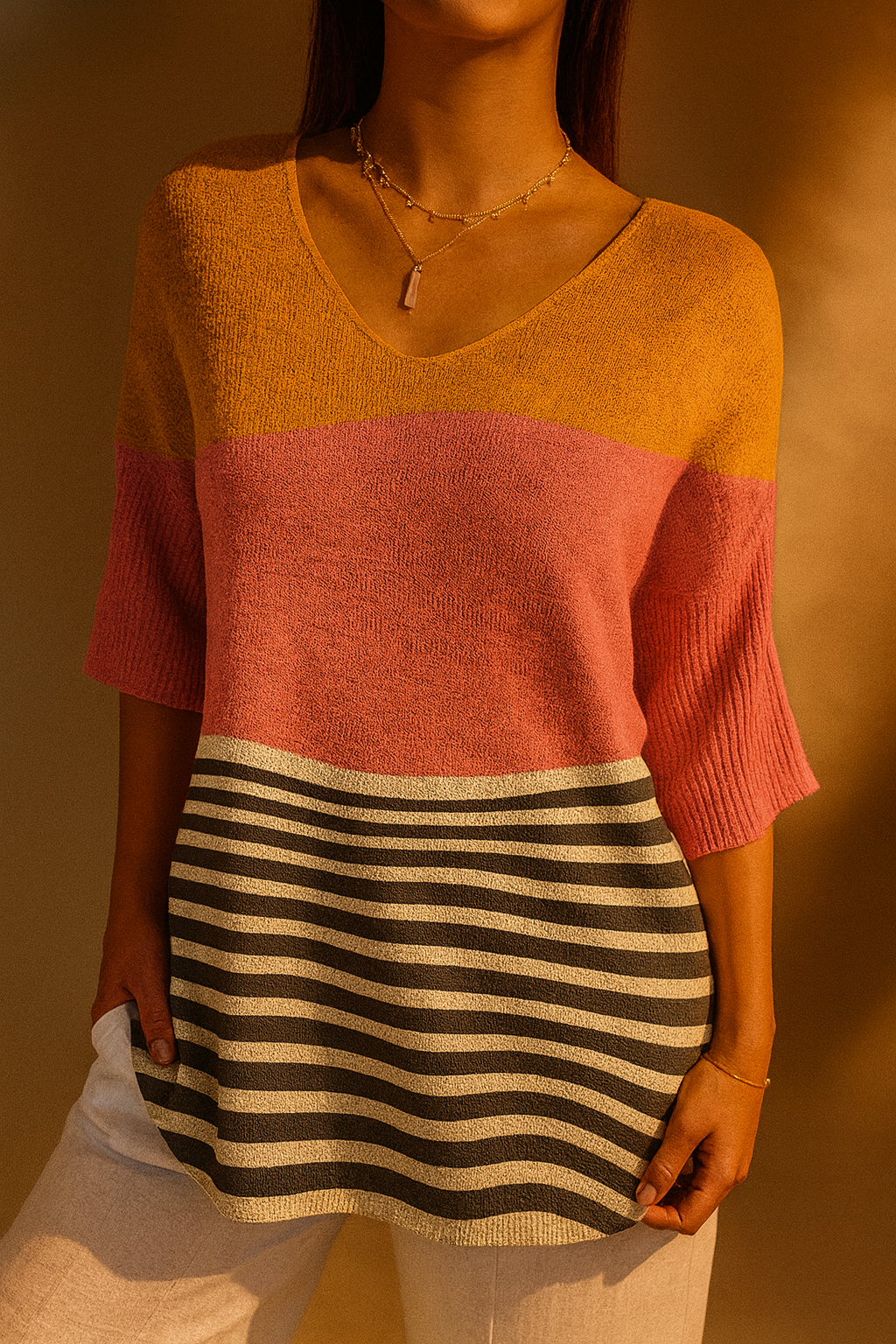 Ashley | Vintage Floral Knit Pullover