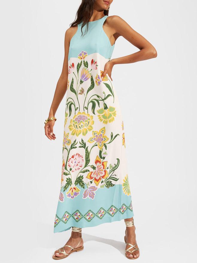 Ava | Sunshine Floral Midi Dress