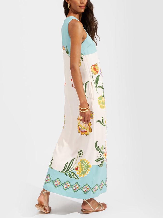 Ava | Sunshine Floral Midi Dress