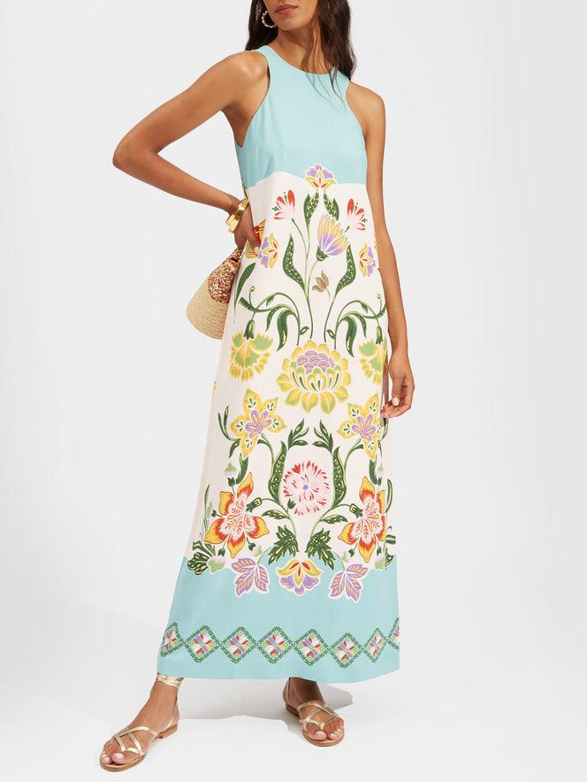 Ava | Sunshine Floral Midi Dress
