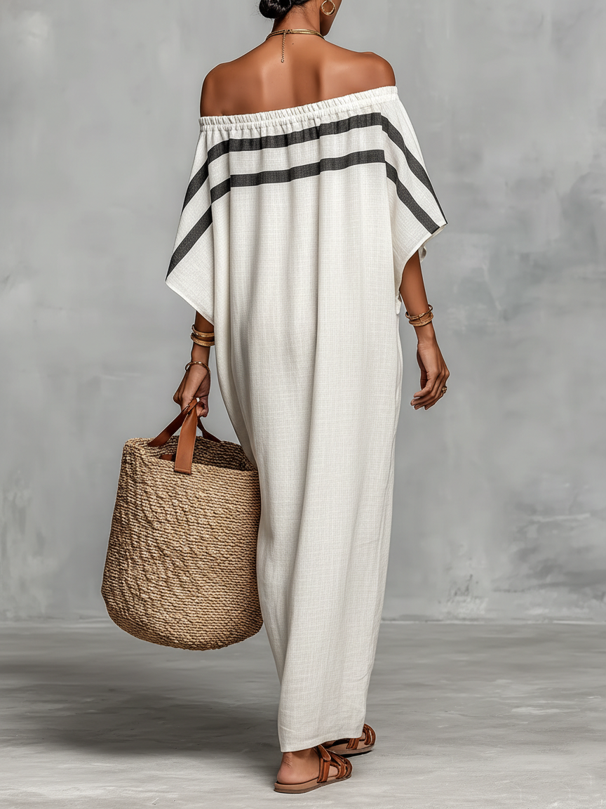 Calla | Off-Shoulder Batwing Maxi Dress
