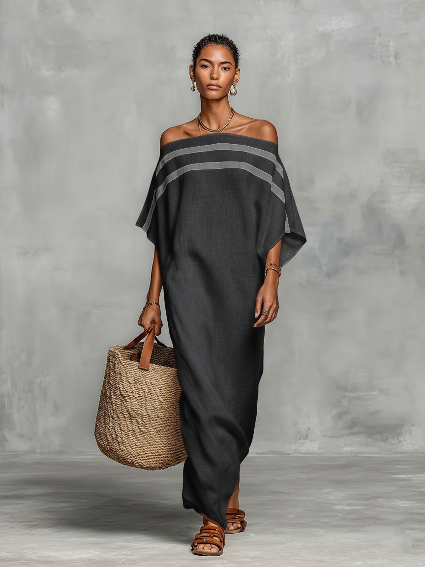 Calla | Off-Shoulder Batwing Maxi Dress