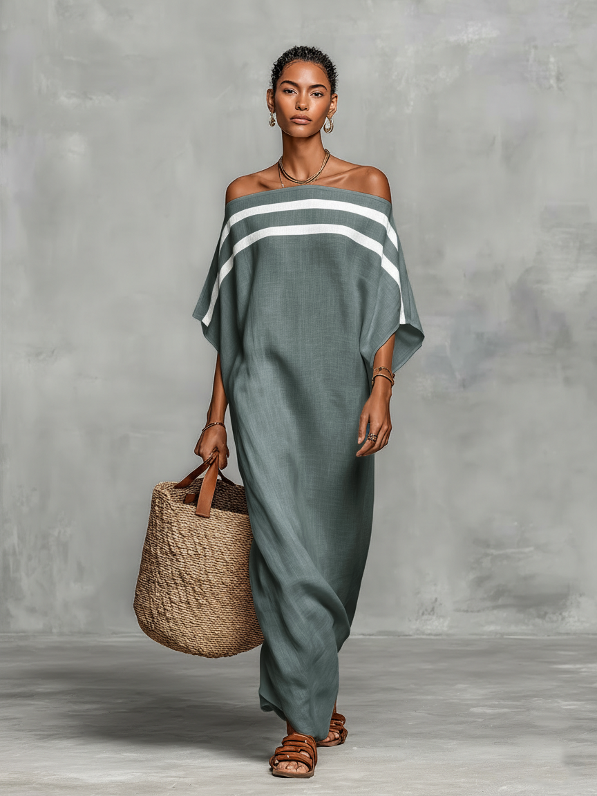 Calla | Off-Shoulder Batwing Maxi Dress