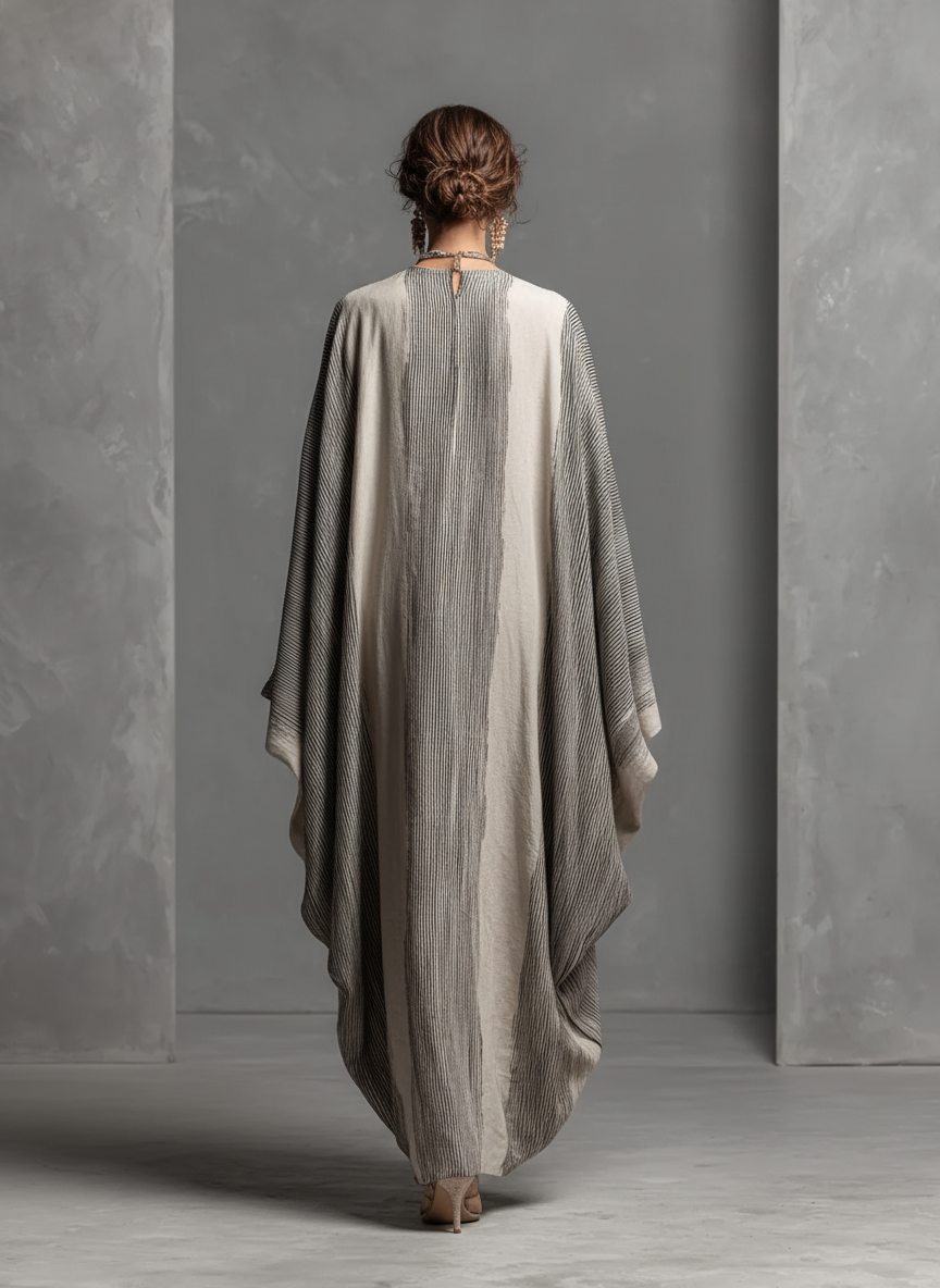 Kaia | Striped Kaftan Maxi Dress