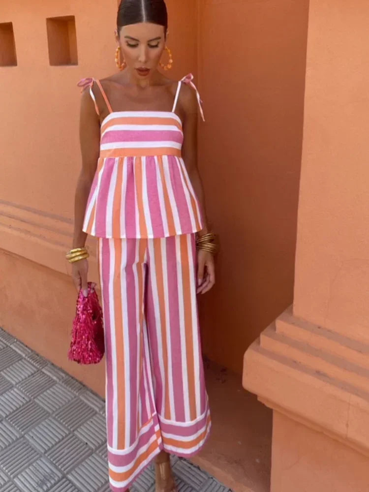 Hanne | Patterned Summer Pants