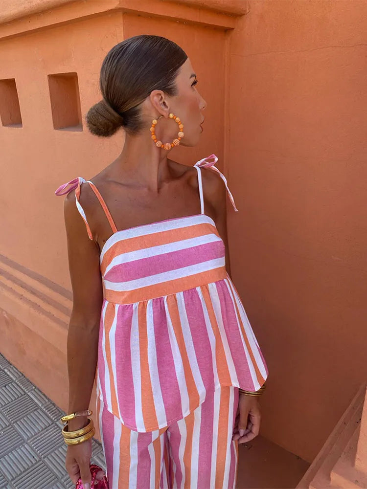 Hanne | Patterned Summer Pants