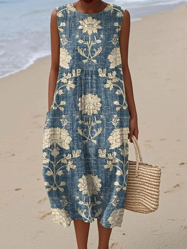 Zinnia | Boho Midi Dress