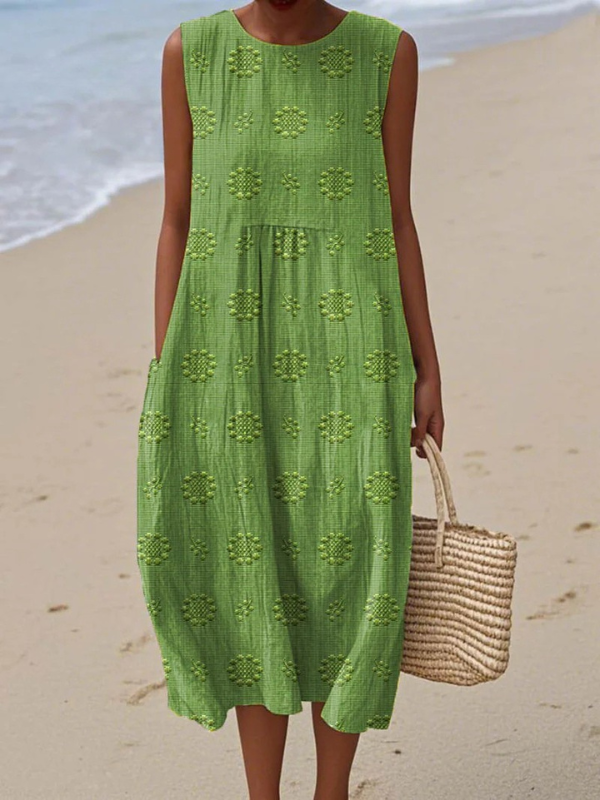 Mireya | Patterned Midi Dress