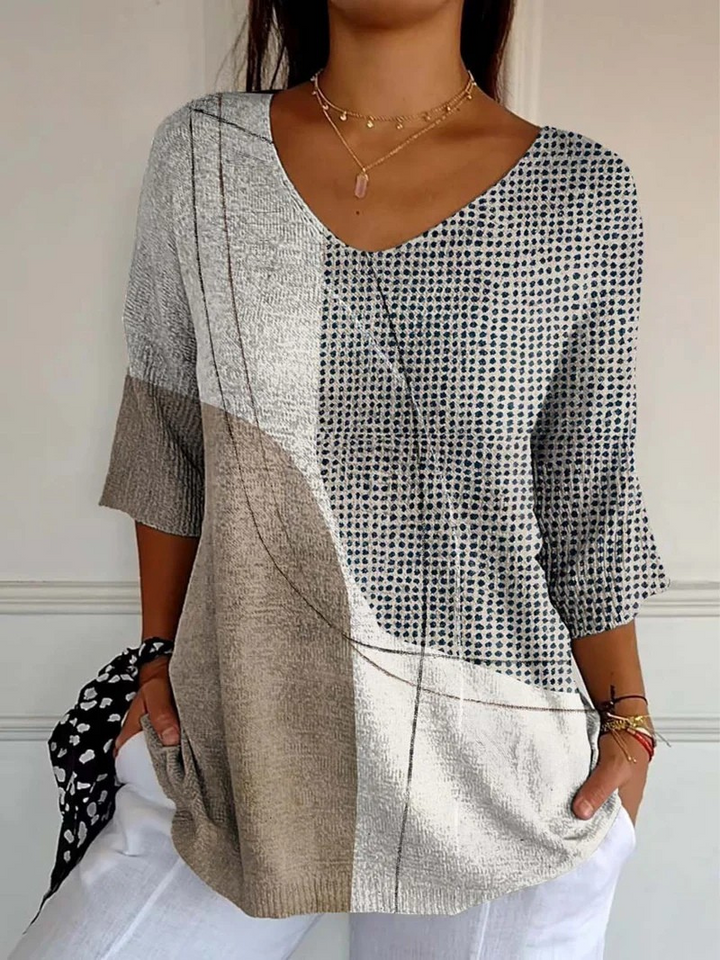 Olivia | Vintage Floral Knit Pullover