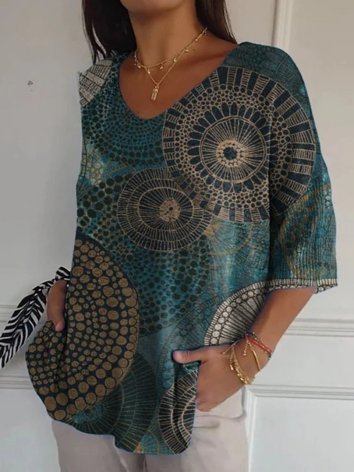 Kimberley | Vintage Floral Knit Pullover
