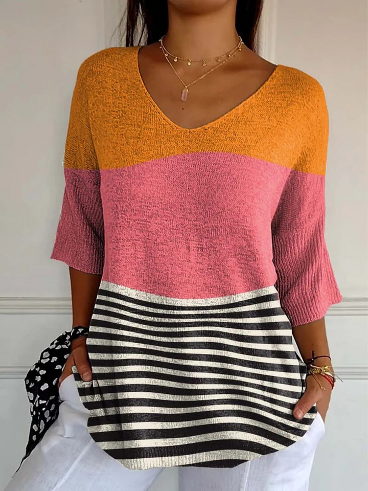 Ashley | Vintage Floral Knit Pullover