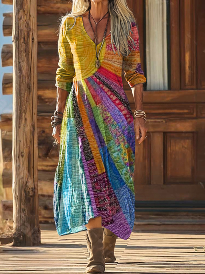 Ella | Bohemian Sun Design Dress