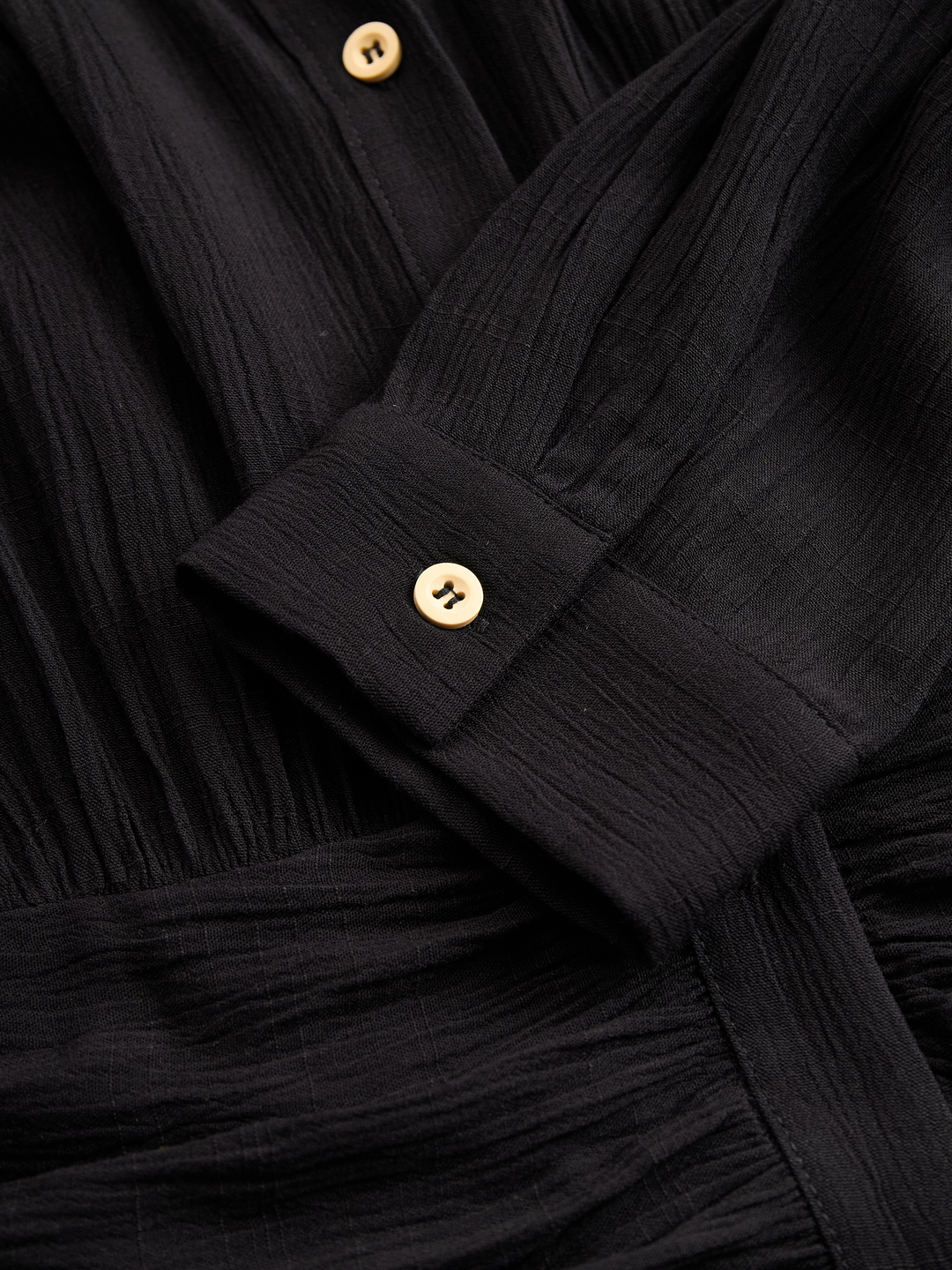 Esme | Pleated Single-Breasted Maxi Dress