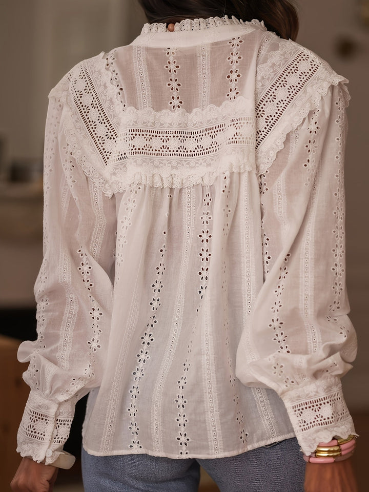Susan | Elegant Lace Stitch Blouse