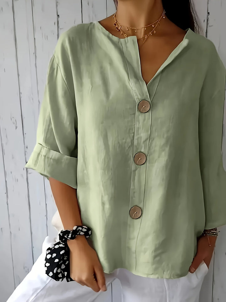 Christine | Casual Loose Button Shirt