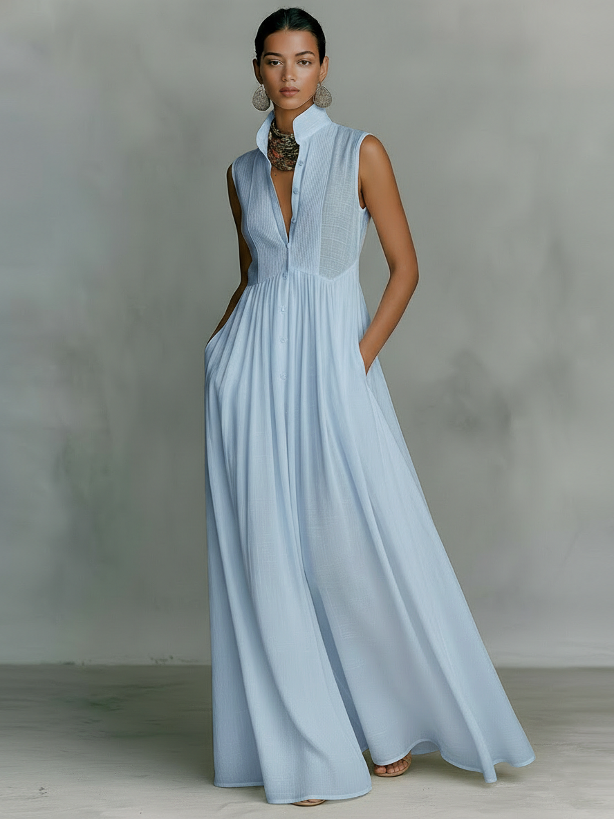 Faye | Minimalist Sleeveless Maxi Dress