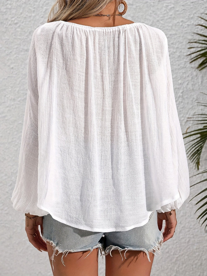 Sherry | Puff Sleeve Lace Blouse
