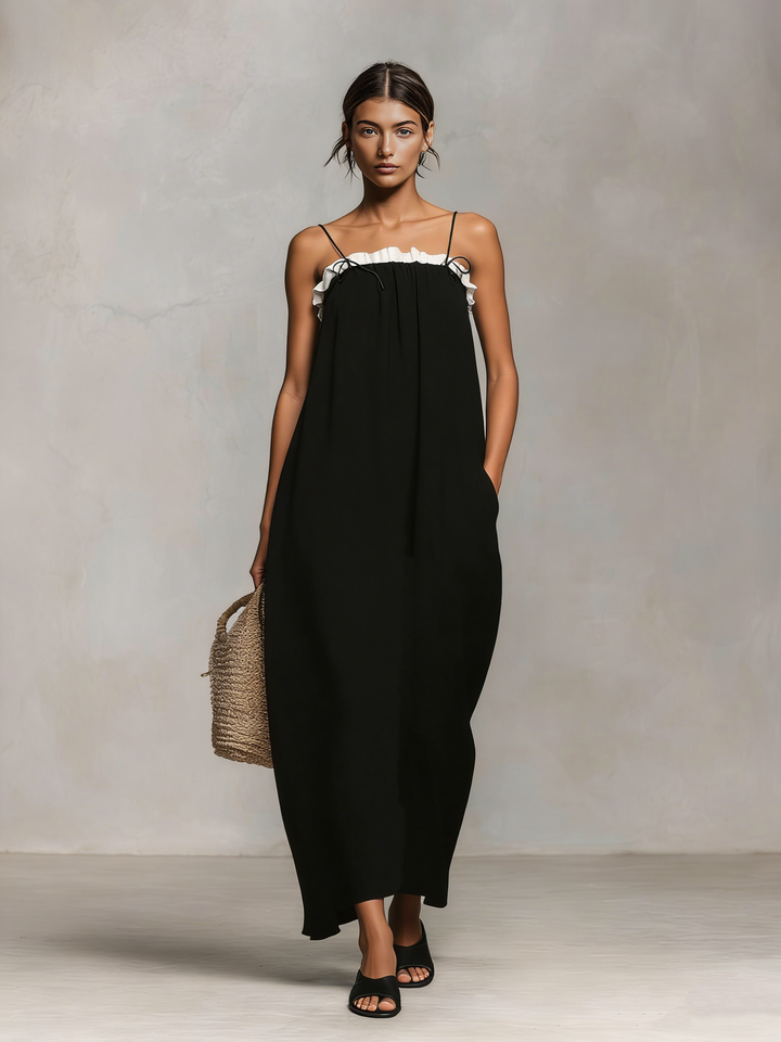 Prism | Color Block Spaghetti Strap Maxi Dress