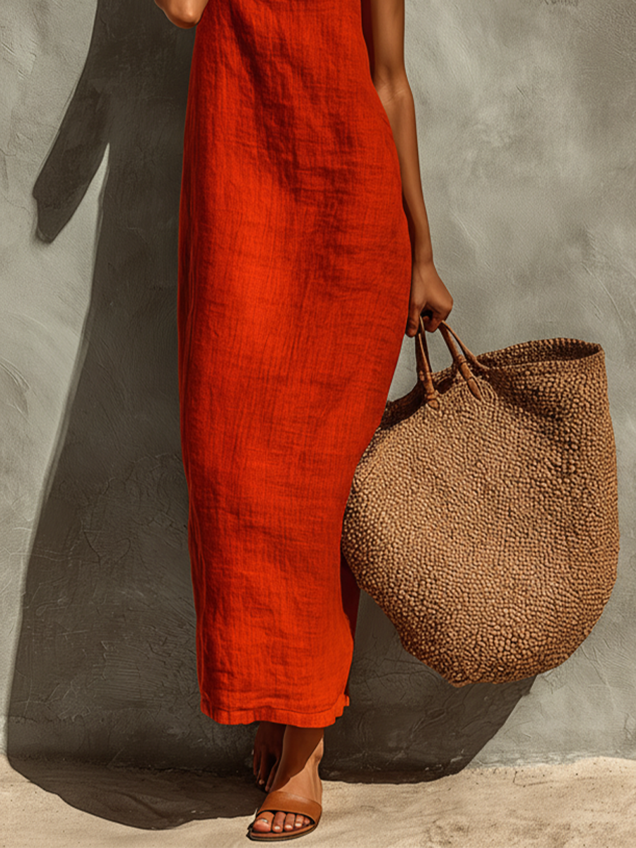 Scarlett | Square Neck Spaghetti Strap Dress