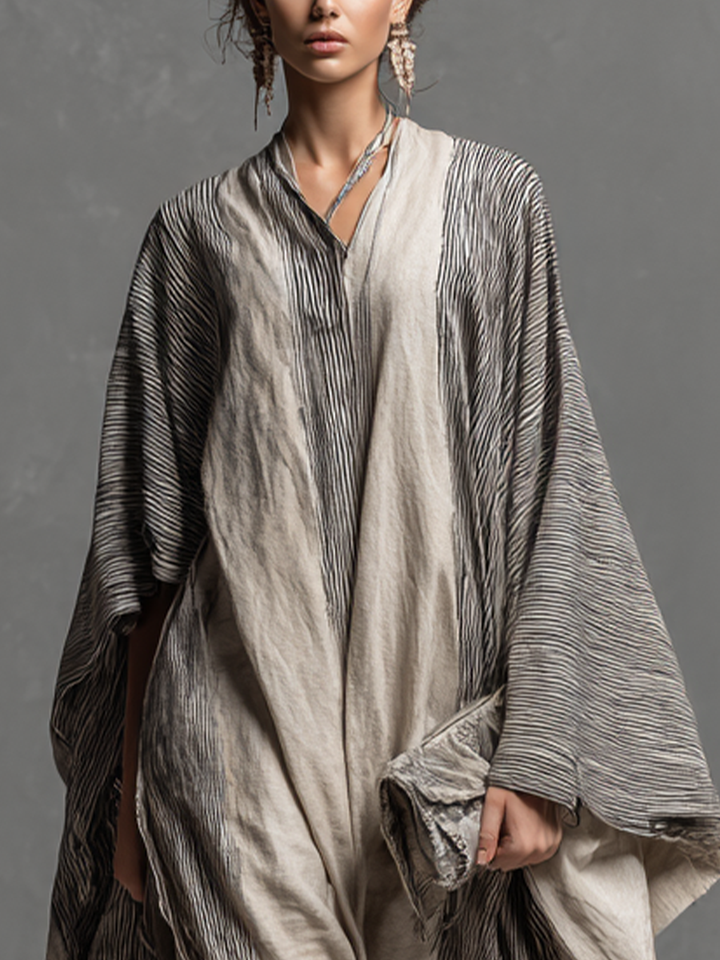 Kaia | Striped Kaftan Maxi Dress