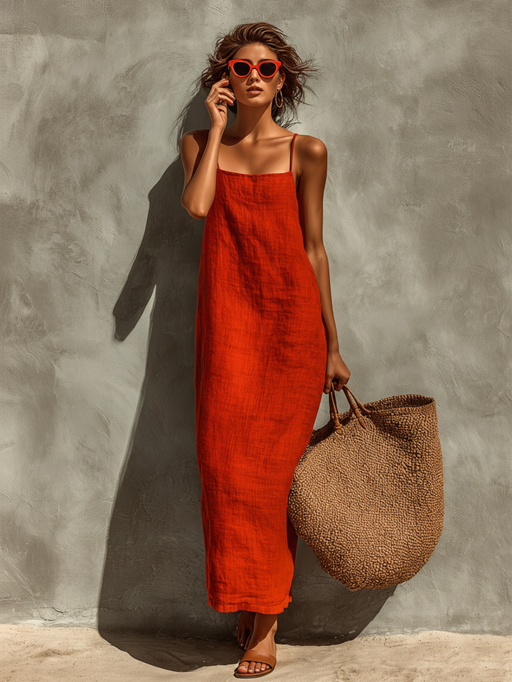 Scarlett | Square Neck Spaghetti Strap Dress
