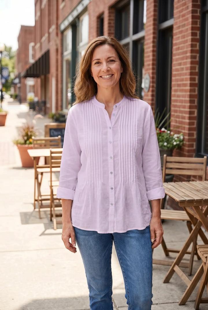 Joice | Pintuck Blouse