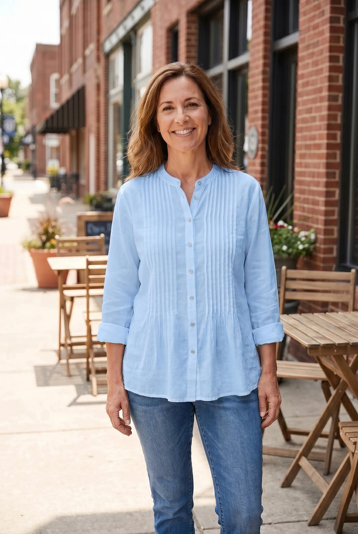 Joice | Pintuck Blouse