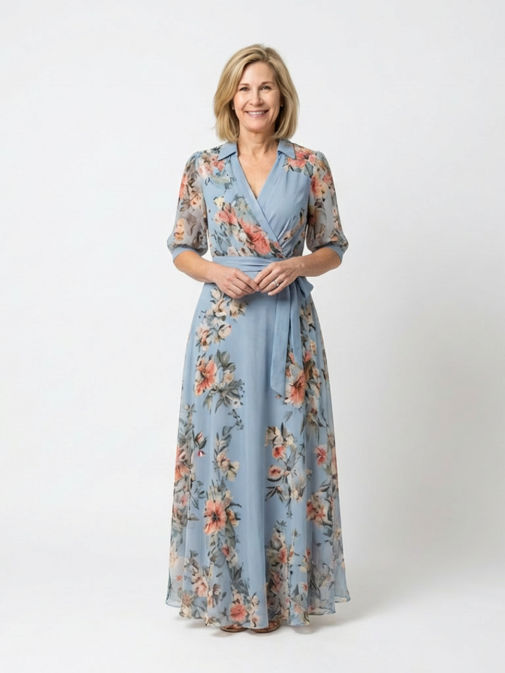 Elowen | Floral Wrap Maxi Dress