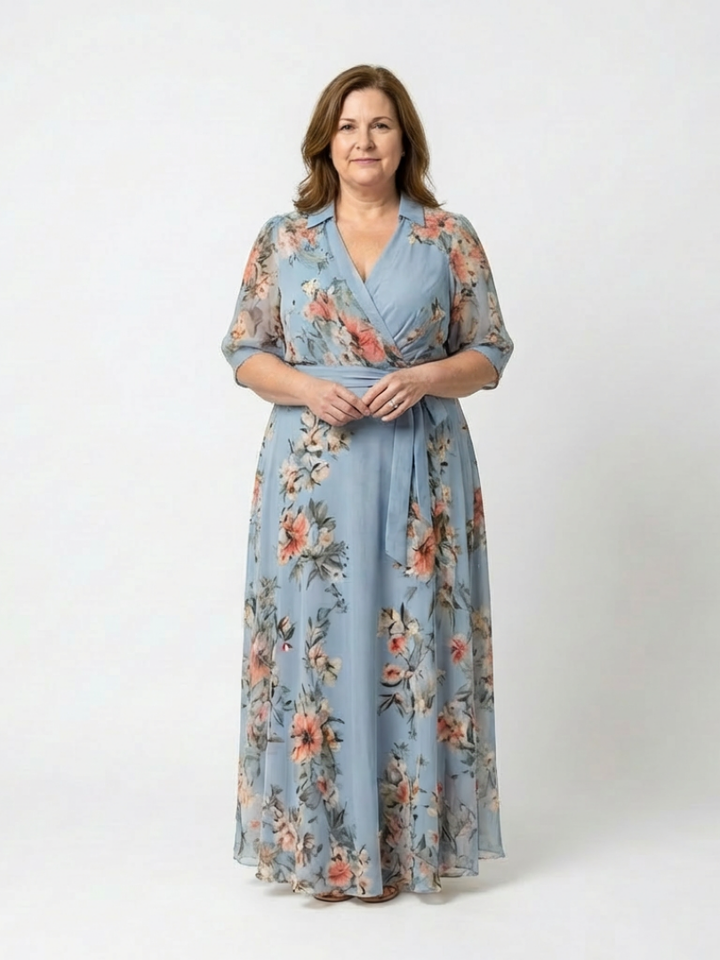 Elowen | Floral Wrap Maxi Dress